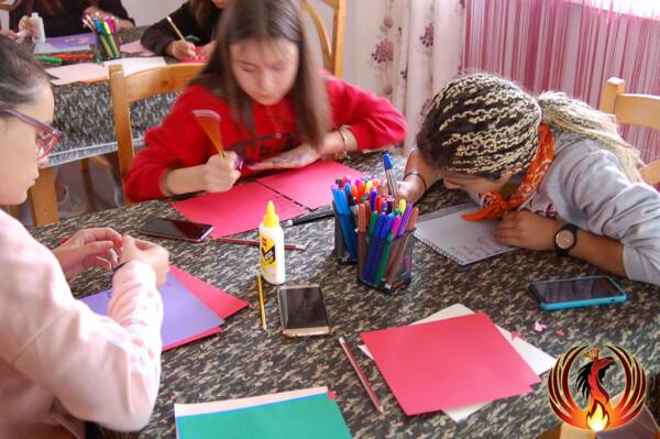 Imagine din tabăra „Emoții Colorate”